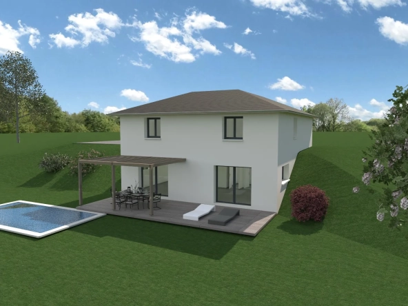 Terrain constructible de 600 m² à Haute-Jarrie avec vue sur Golf et Belledonne