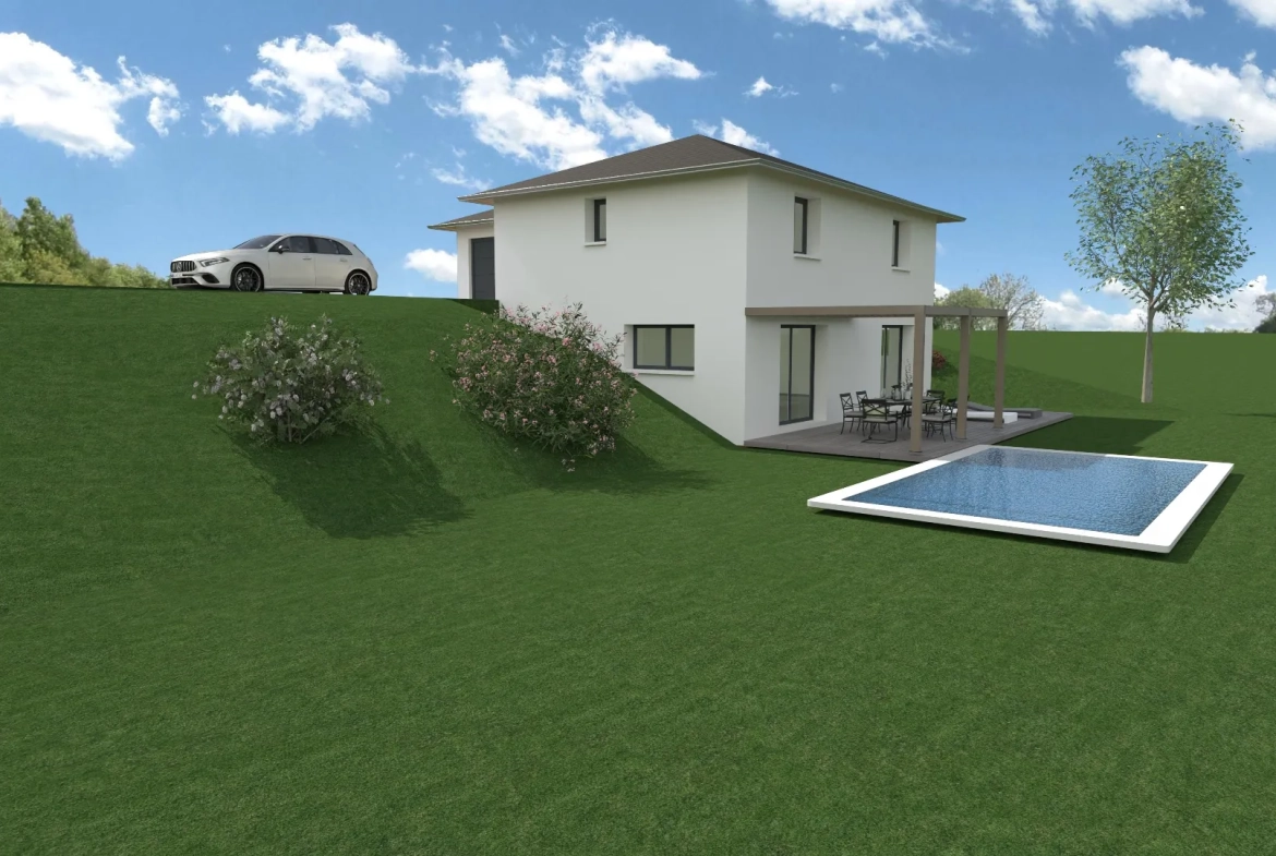 Terrain constructible de 600 m² à Haute-Jarrie avec vue sur Golf et Belledonne 