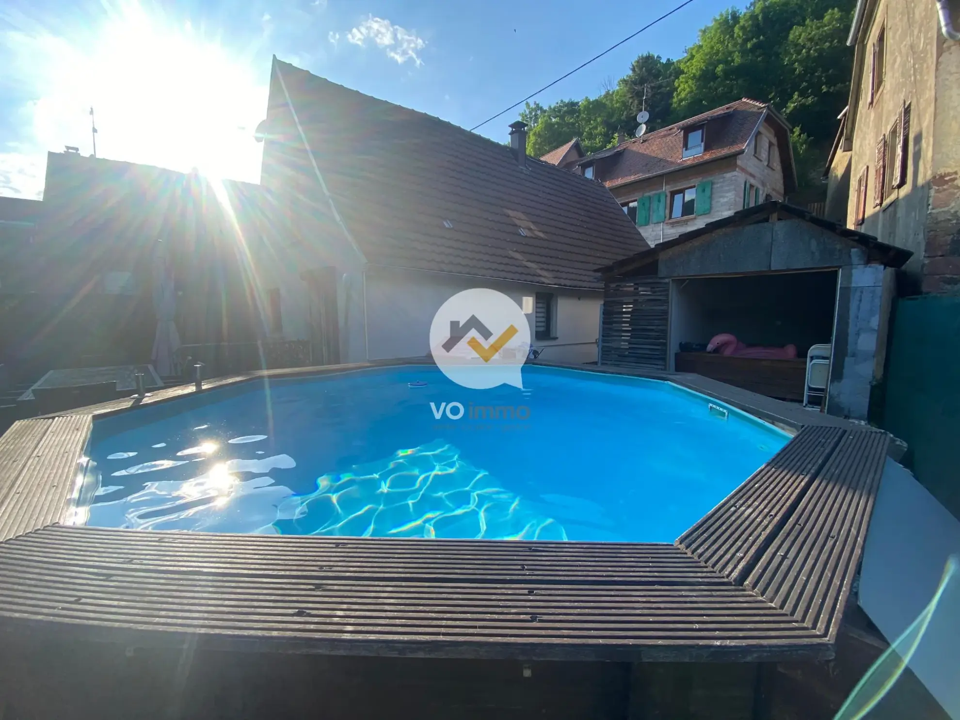 Maison de village rénovée avec charme à Lautenbach, 2 chambres, terrasse ensoleillée 