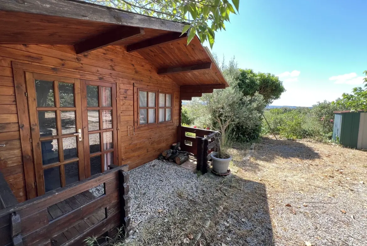 Terrain de loisir avec oliviers à vendre à Saint Jean de Fos (34150) – Vue dégagée et calme 