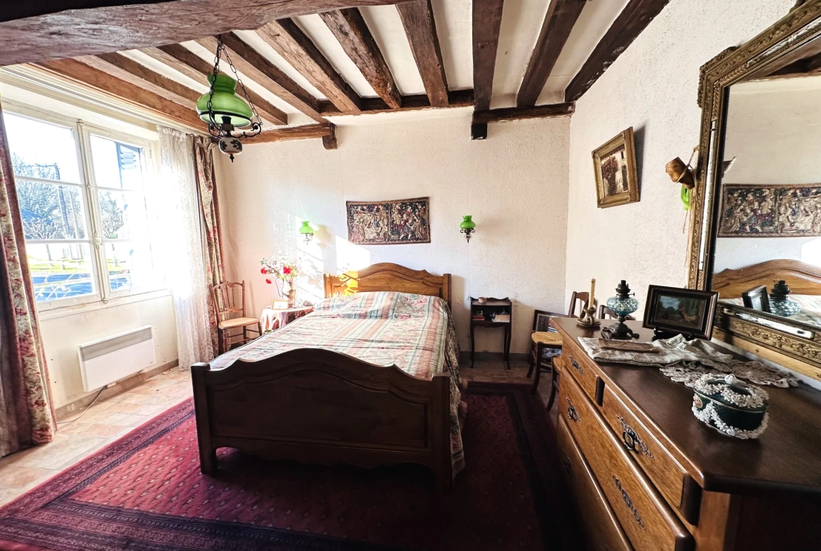 Maison ancienne avec grand terrain, garage et atelier à Auneau - Opportunité immobilière 