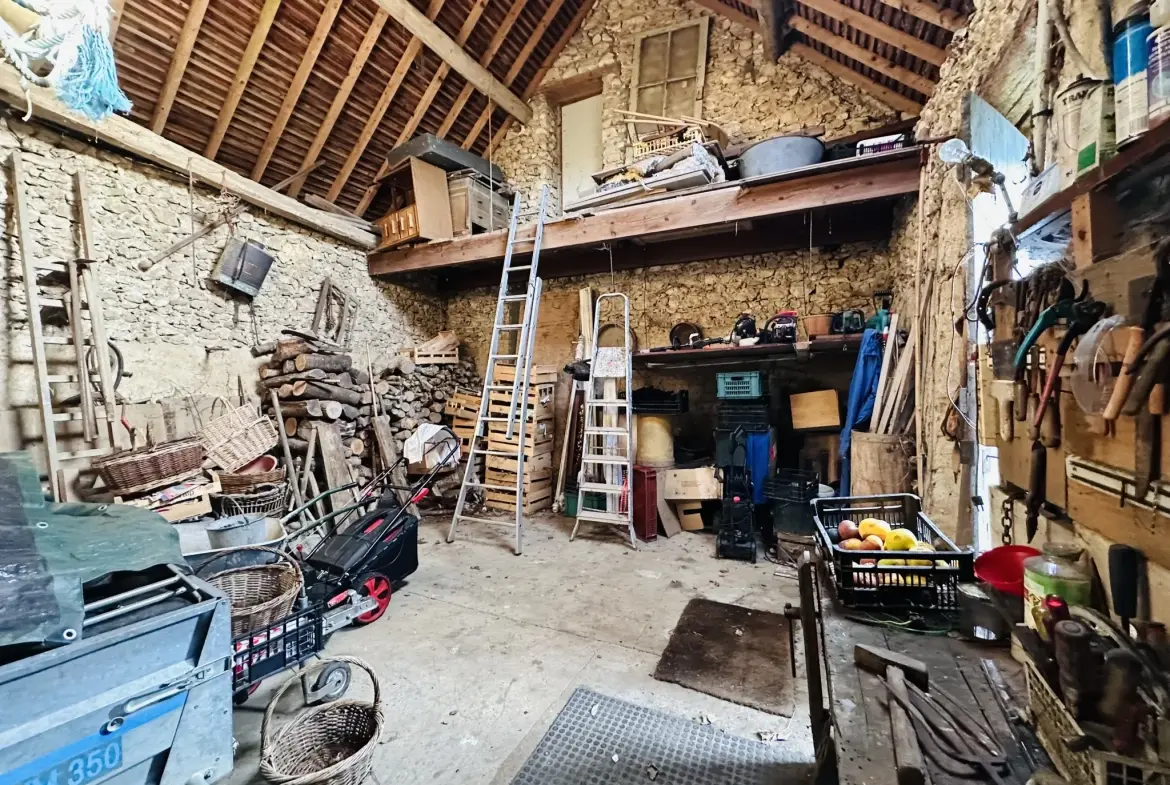 Maison ancienne avec grand terrain, garage et atelier à Auneau - Opportunité immobilière 