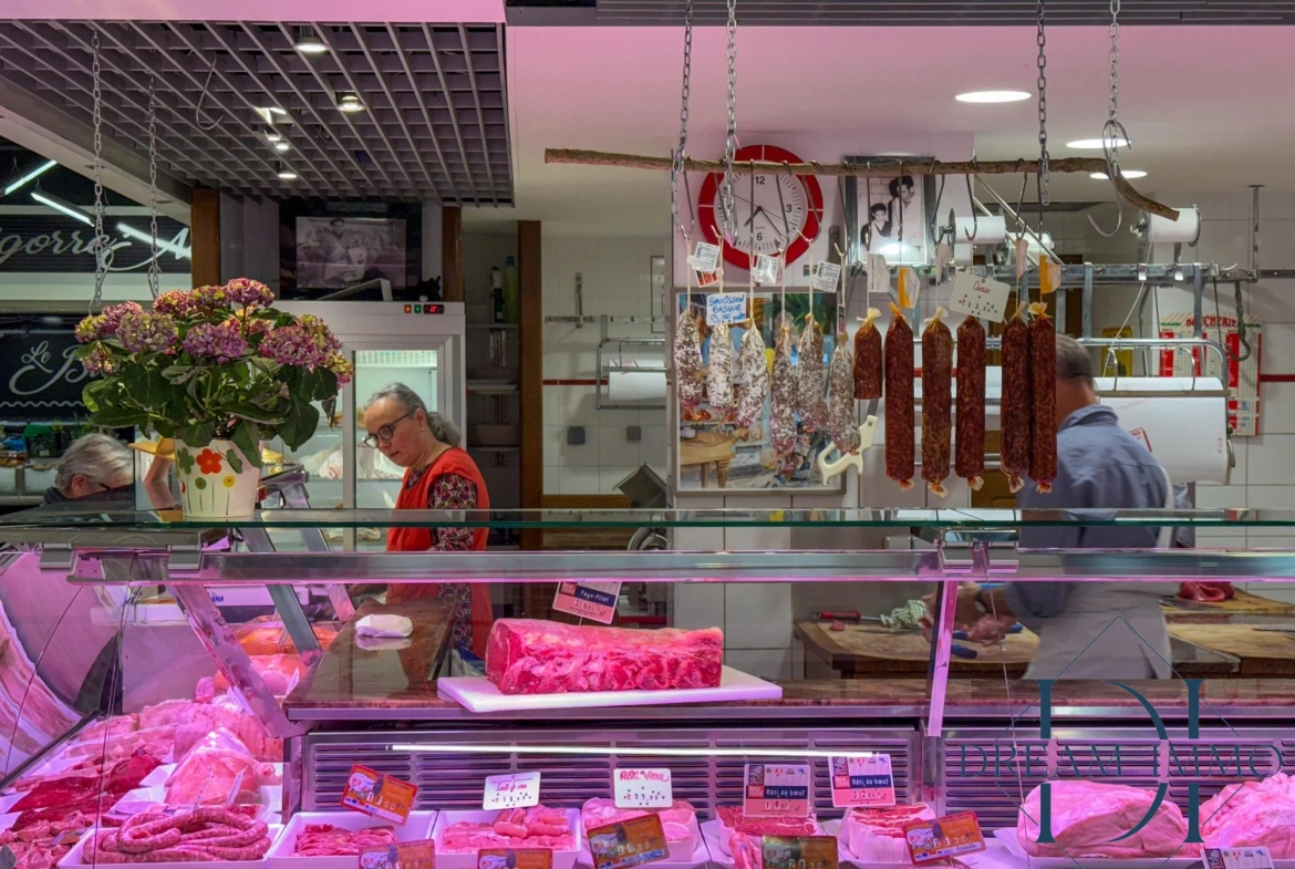 Fonds de commerce de boucherie à Tarbes dans les Halles Brauhauban 