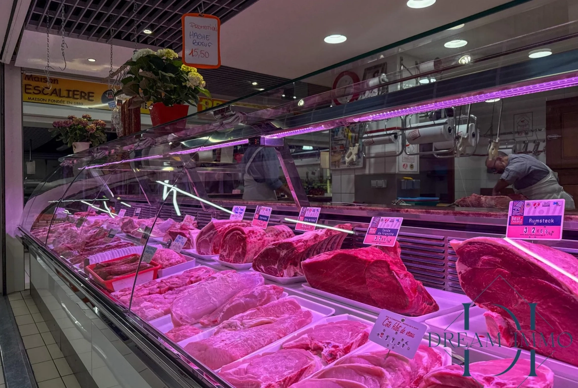 Fonds de commerce de boucherie à Tarbes dans les Halles Brauhauban 