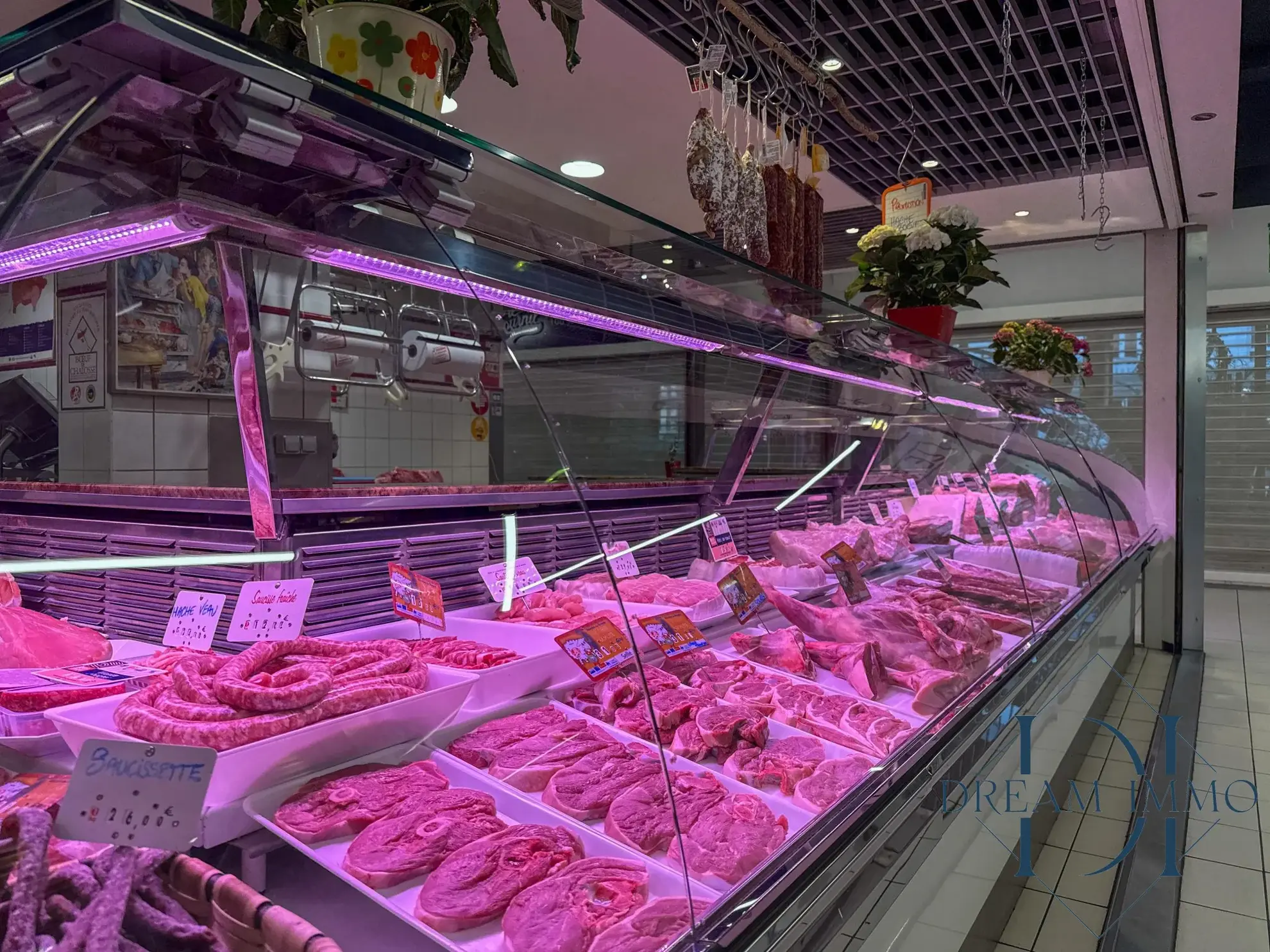 Fonds de commerce de boucherie à Tarbes dans les Halles Brauhauban 