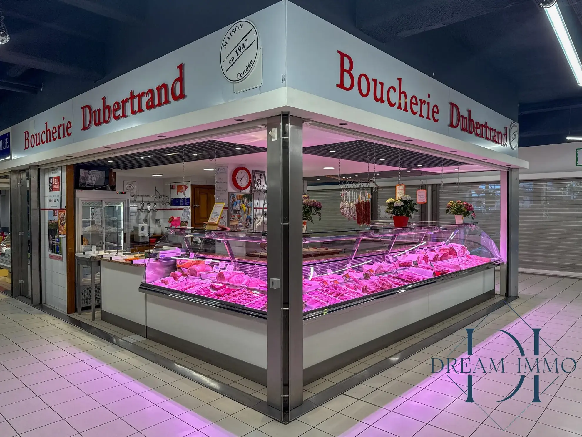 Fonds de commerce de boucherie à Tarbes dans les Halles Brauhauban 