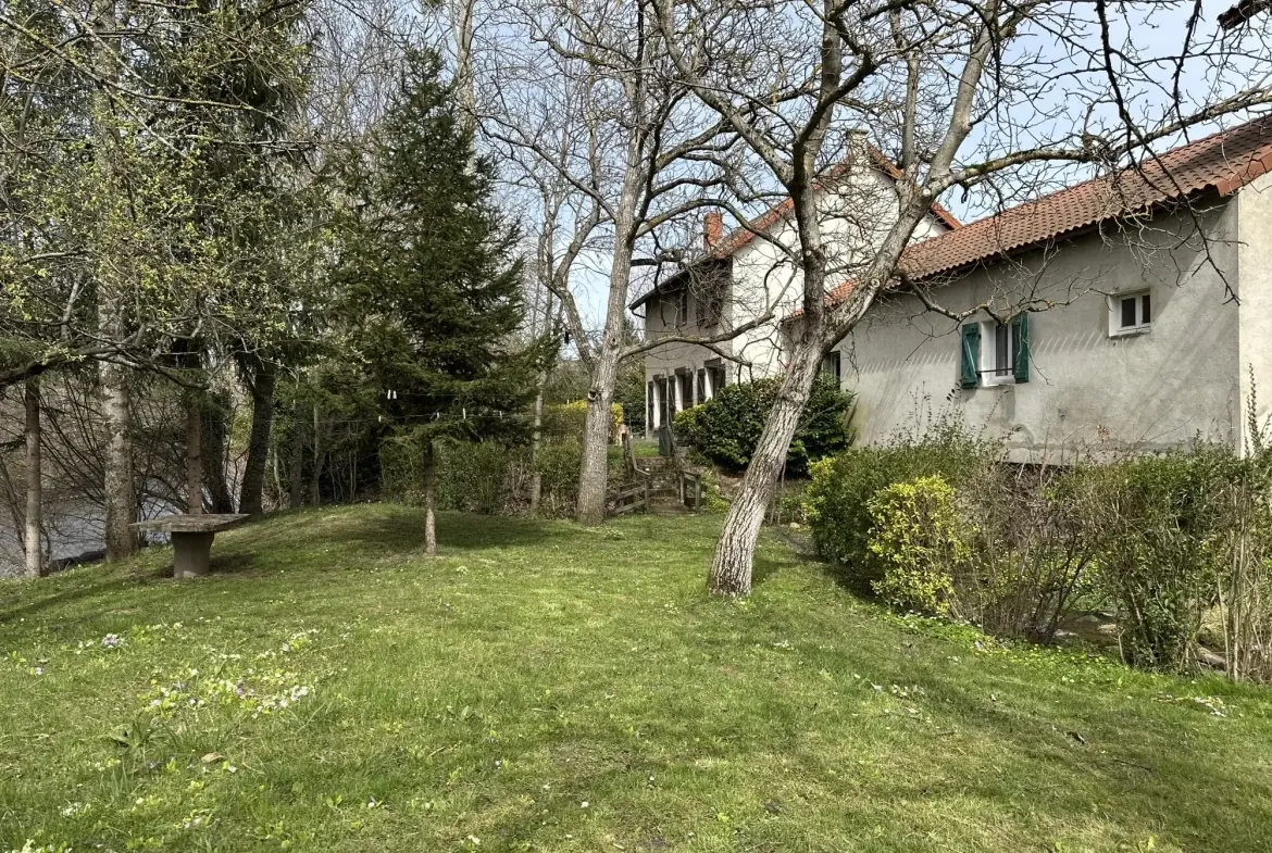 Ensemble immobilier à Massiac avec fort potentiel locatif et terrain arboré 