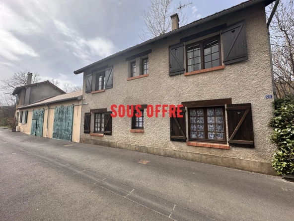 Ensemble immobilier à Massiac avec fort potentiel locatif et terrain arboré