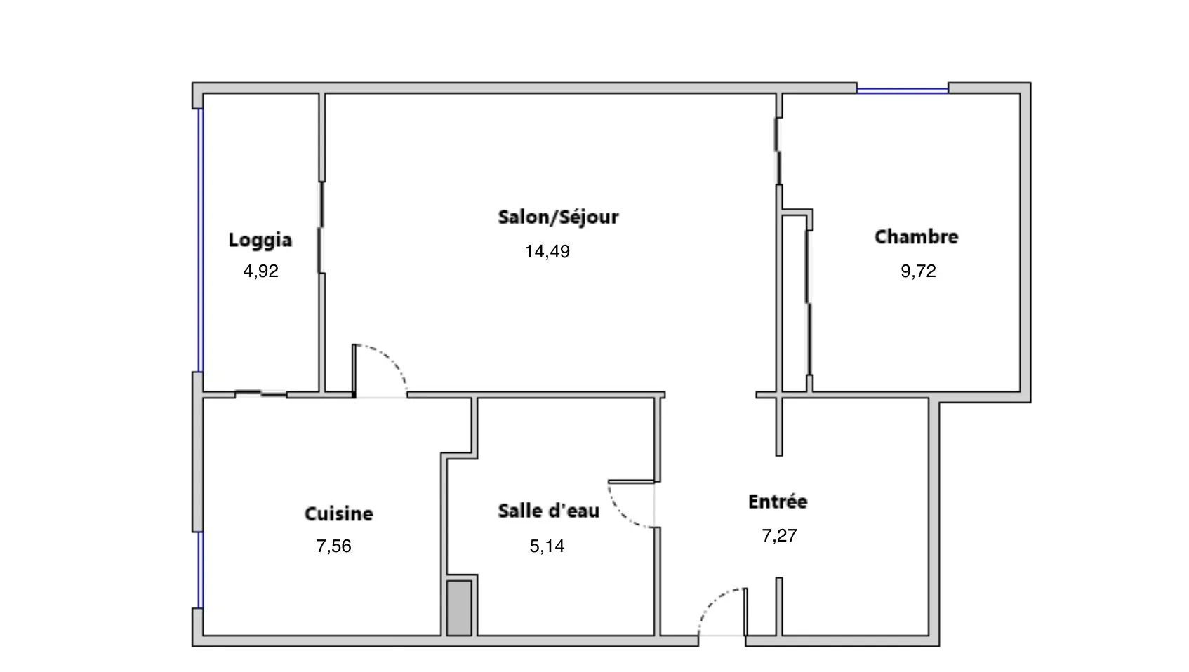Appartement T2 à vendre à Lattes, 44,18 m², résidence sécurisée 