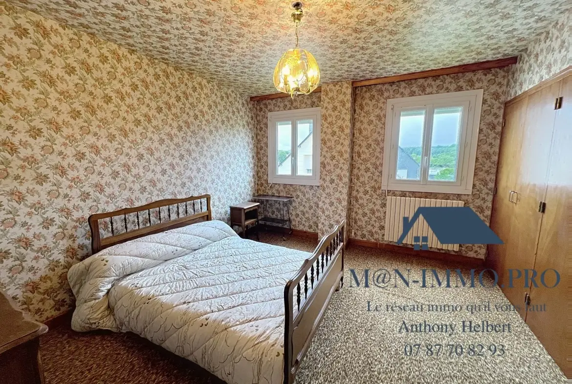Maison à Quessoy avec 4 chambres, sous-sol et potentiel d'aménagement 