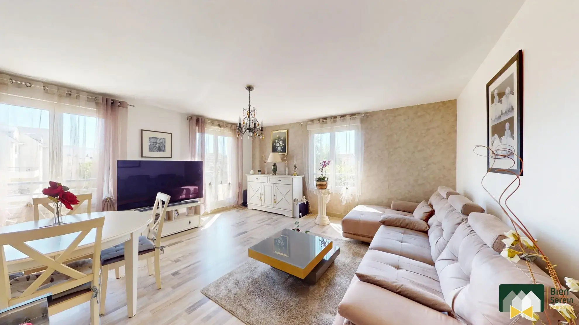 Appartement T3 meublé à Lèves avec Balcons, Cave et Parking 