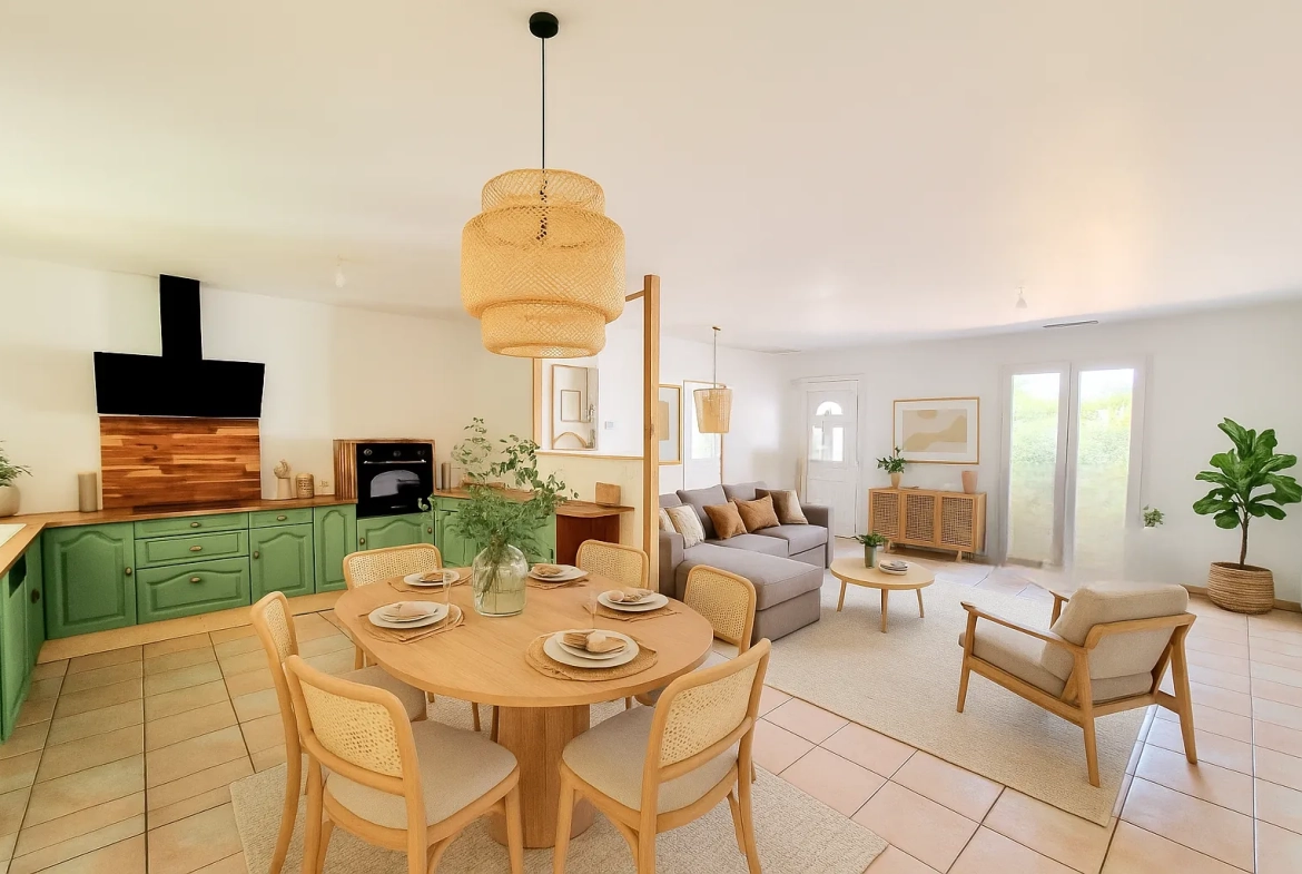Villa de plain-pied rénovée avec jardin à Luc-sur-Orbieu 