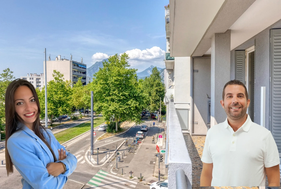 Appartement 3 chambres rénové à Grenoble avec parking et Balcons - Investissement idéal 