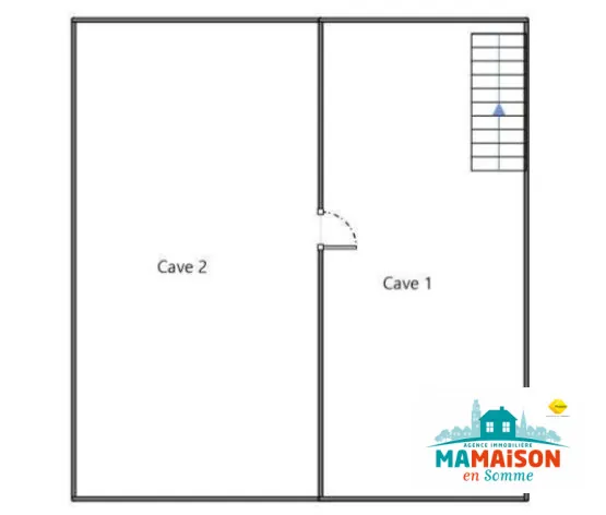 Maison semi-jumelée de 95 m² avec 4 chambres, garage et terrasse à Moreuil 