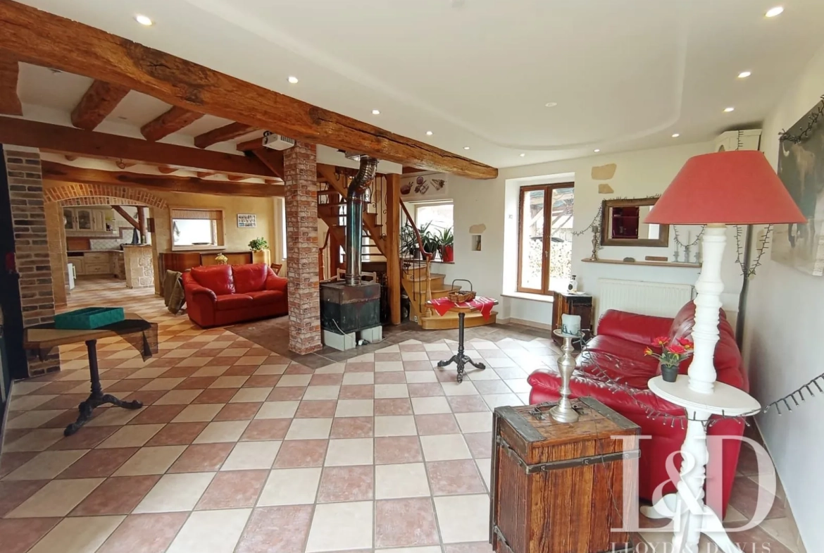 Longère authentique de 150m² avec grand jardin près de Sens 
