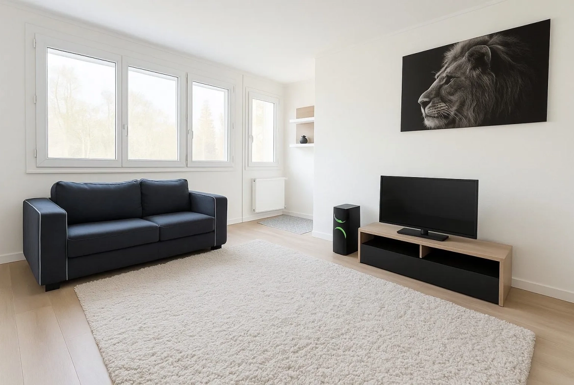 Studio meublé lumineux à vendre à Cholet pour investissement locatif 