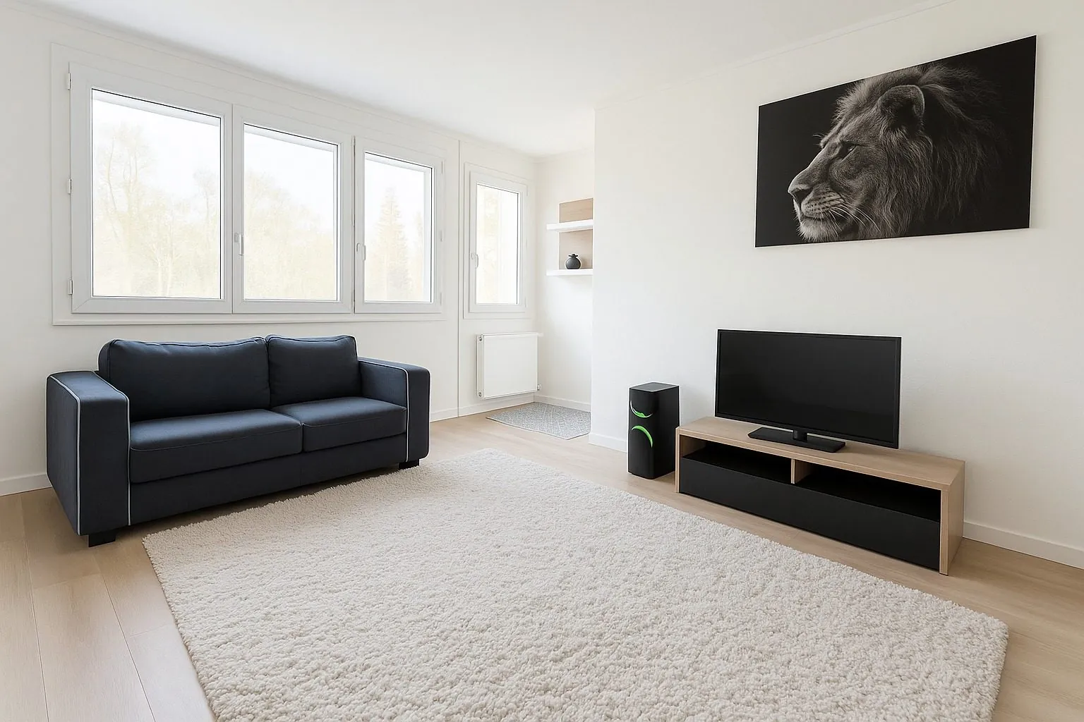 Studio meublé lumineux à vendre à Cholet pour investissement locatif 