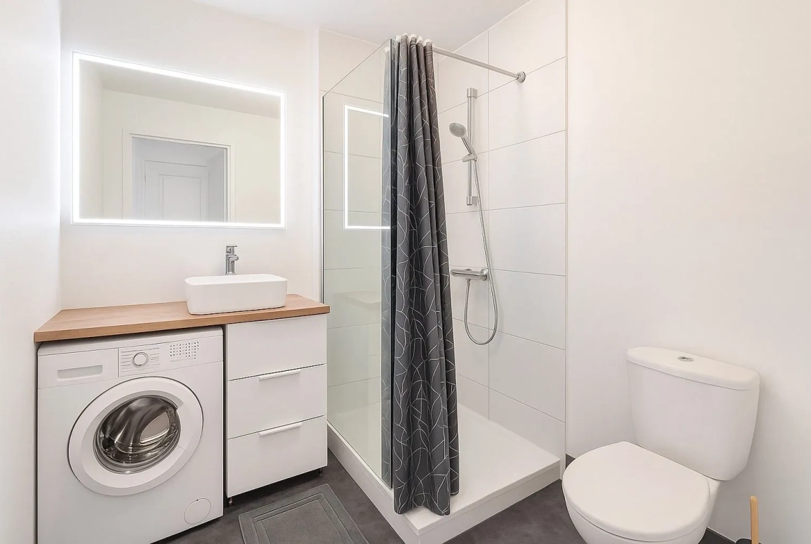 Studio meublé lumineux à vendre à Cholet pour investissement locatif 