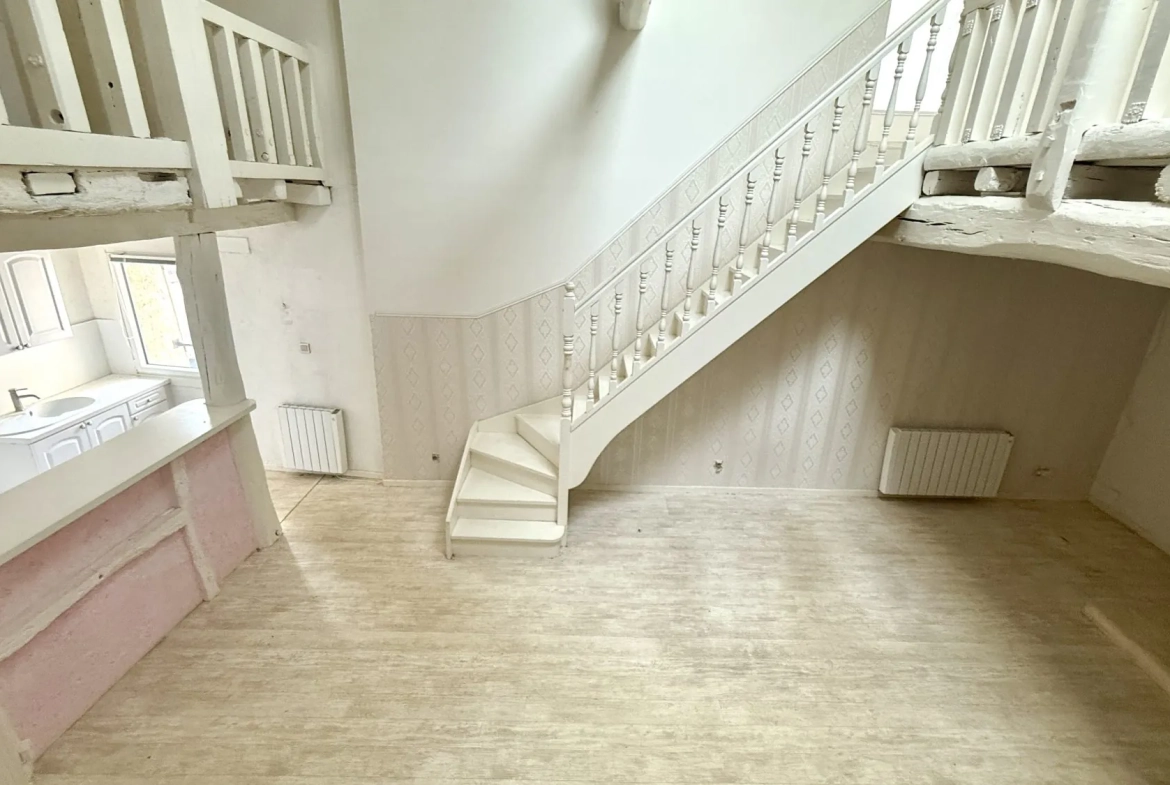 Appartement à vendre à Mezy-sur-Seine avec mezzanines et espace extérieur 
