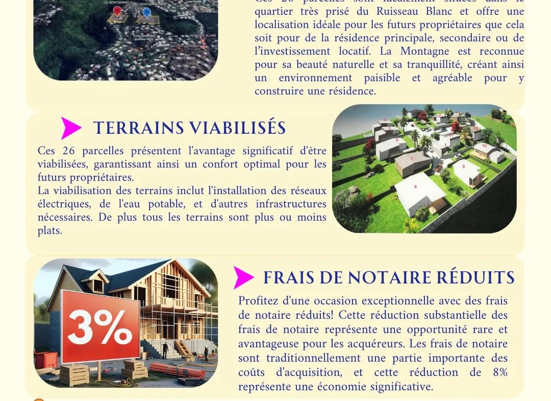 Terrain Viabilisé à La Montagne avec Frais de Notaire Réduits 
