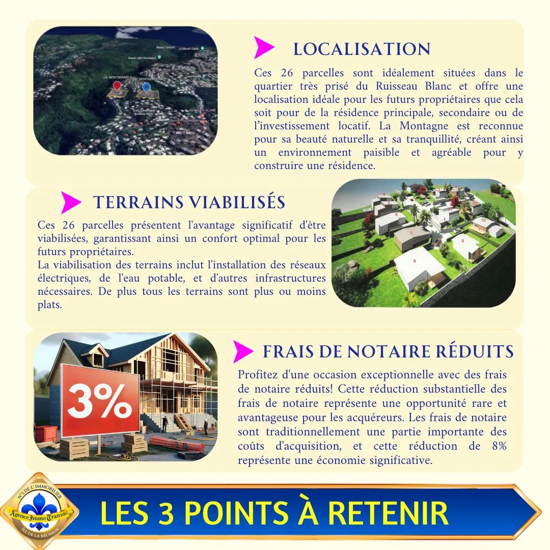 Terrain Viabilisé à La Montagne avec Frais de Notaire Réduits 