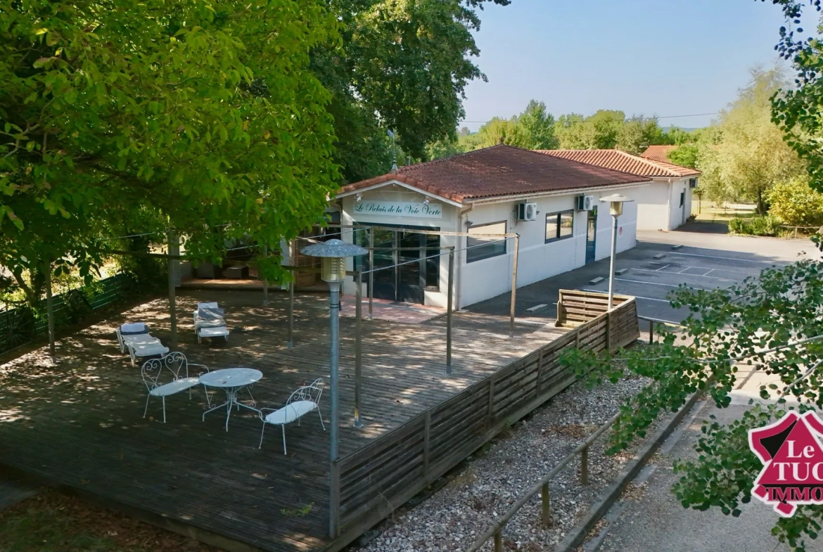 Vente maison contemporaine avec terrasses et jardin à Ledat 
