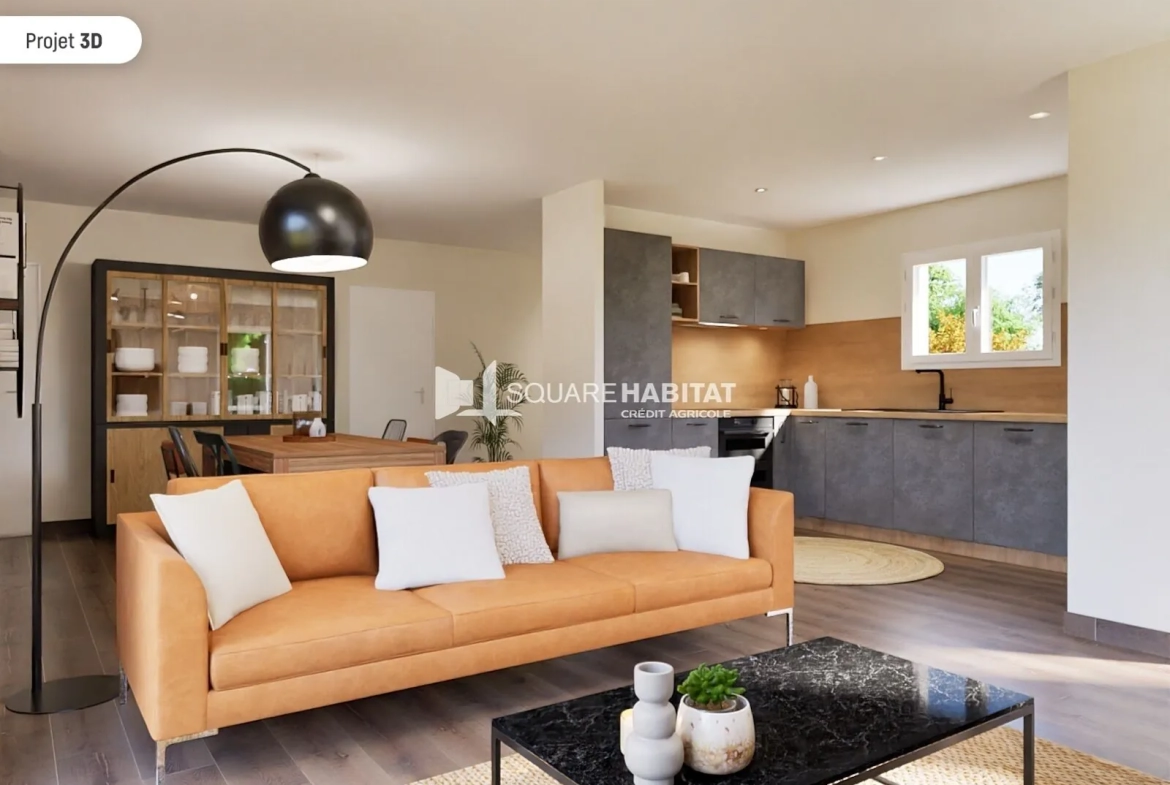 Villa individuelle de plain-pied à Saignon sur 350m² - 3 chambres, garage, livraison 2024 