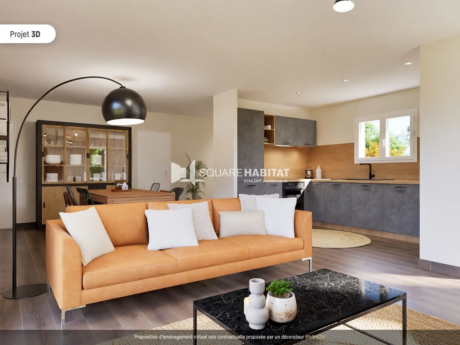 Villa individuelle de plain-pied à Saignon sur 350m² - 3 chambres, garage, livraison 2024 