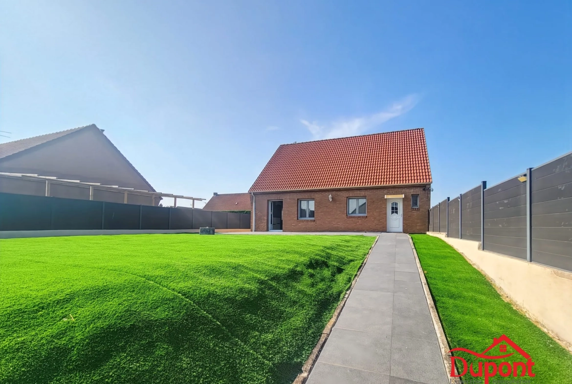 Maison individuelle à Caudry de 120 m² avec jardin, terrasse et stationnement sécurisé 