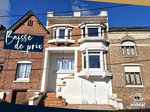 Maison à vendre à Aulnoye-Aymeries de 140 m² en centre-ville