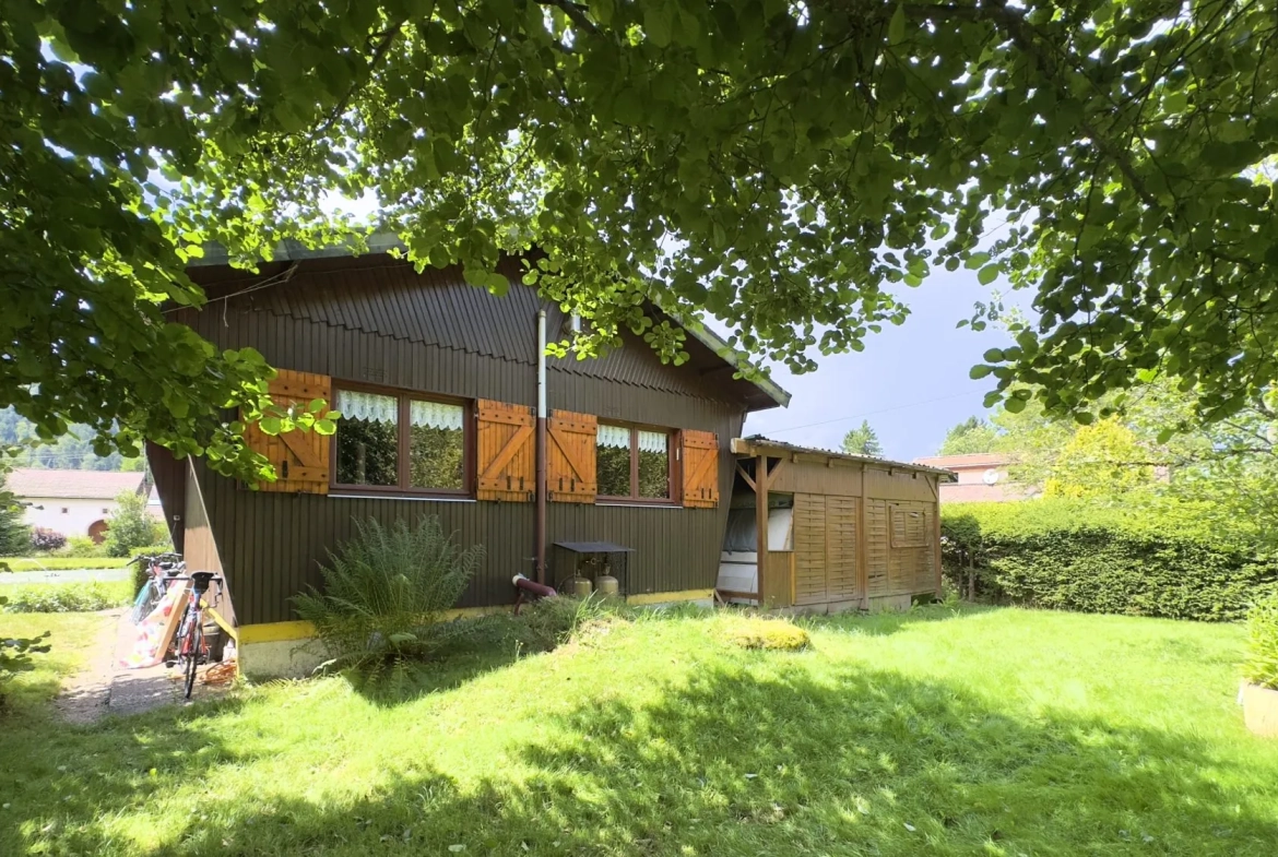 Vente chalet avec étang privé et terrain à Ban-sur-Meurthe-Clefcy 
