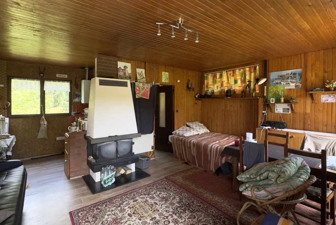 Vente chalet avec étang privé et terrain à Ban-sur-Meurthe-Clefcy 
