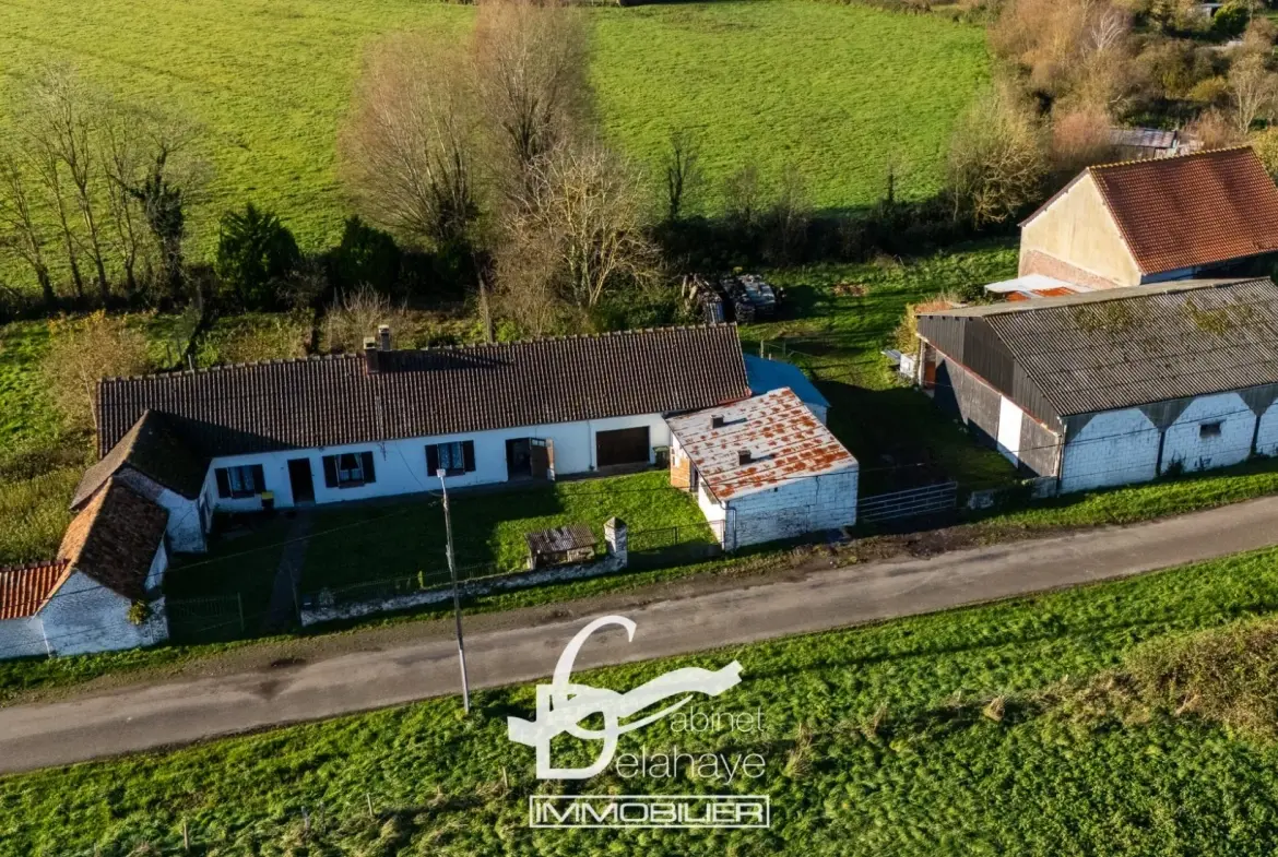 Ferme à Ponthoile de 110 m² avec potentiel dans la campagne picarde 