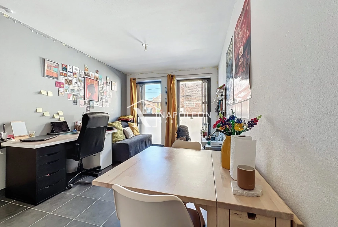 Appartement T1 bis avec parking à Lille proche d’Euratechnologies 