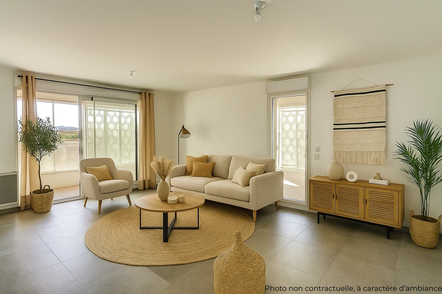 Appartement 4 pièces à vendre à Montpellier Prés d'Arènes, logement neuf avec loggia et parking 
