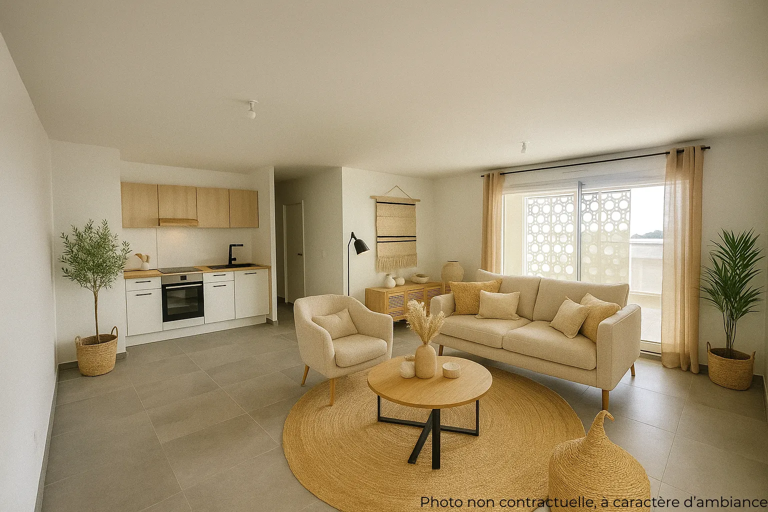 Appartement 4 pièces à vendre à Montpellier Prés d'Arènes, logement neuf avec loggia et parking 
