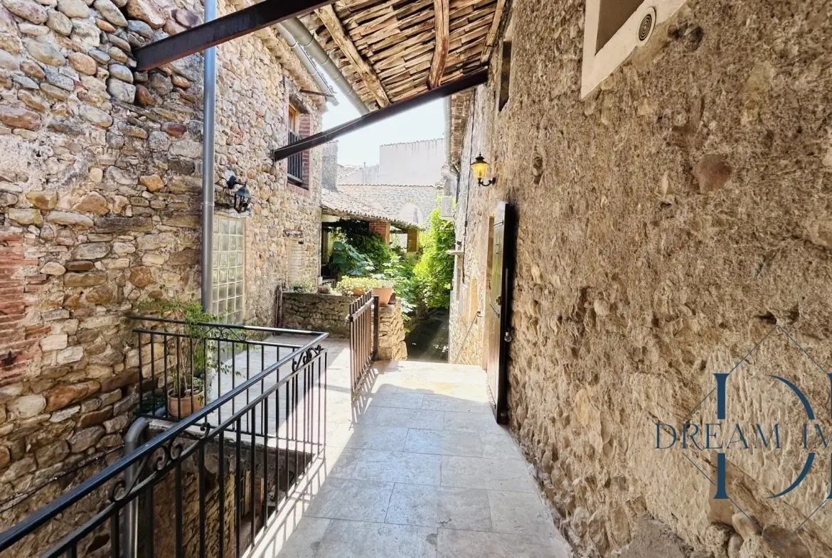 Charmante maison de village en pierre avec dépendances à Allegre-les-Fumades 