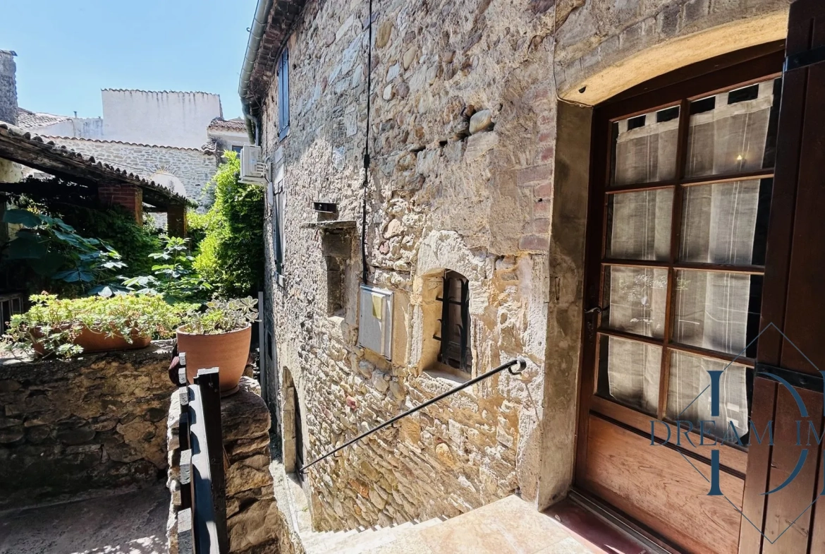 Charmante maison de village en pierre avec dépendances à Allegre-les-Fumades 