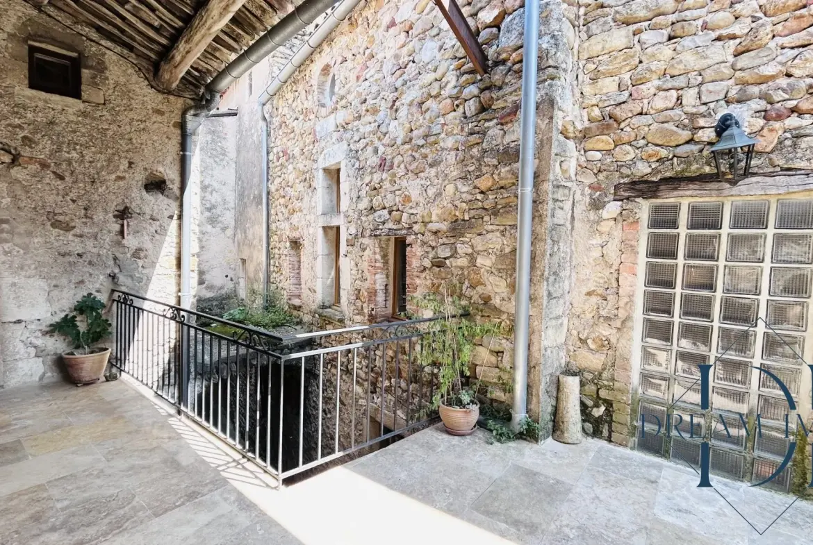 Charmante maison de village en pierre avec dépendances à Allegre-les-Fumades 