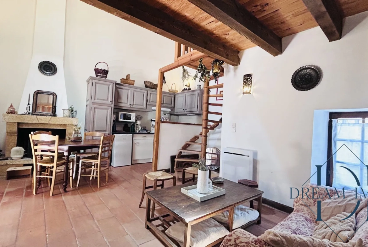 Charmante maison de village en pierre avec dépendances à Allegre-les-Fumades 
