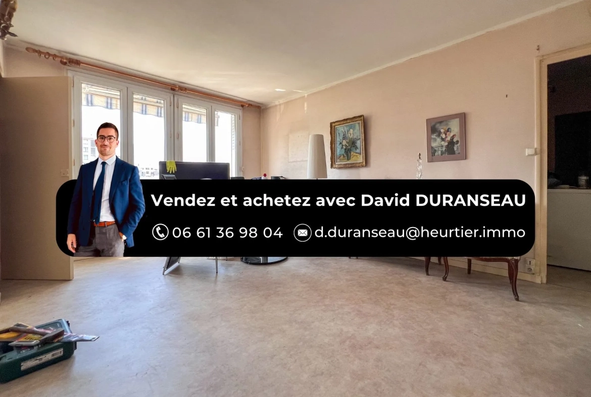 Appartement 4 pièces à vendre à Grenoble avec potentiel de rénovation 