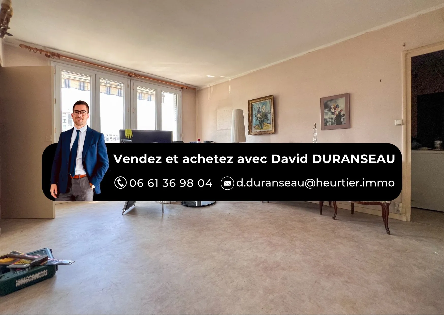 Appartement 4 pièces à vendre à Grenoble avec potentiel de rénovation 