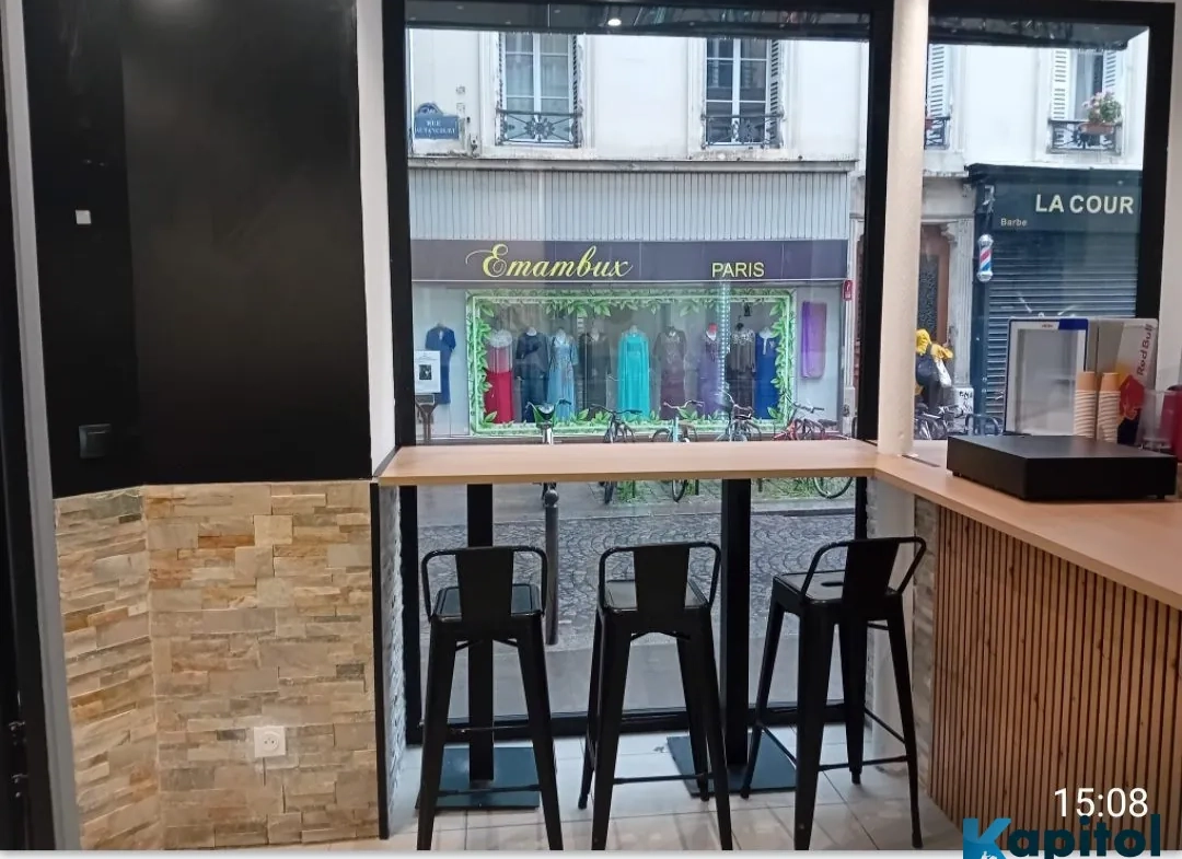 Restaurant rapide de 60 m² à Paris 17 avec terrasse – Fonds de commerce à vendre 