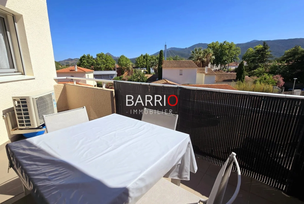 Vente d'un appartement T2 avec balcon et parking à Argeles-sur-Mer 