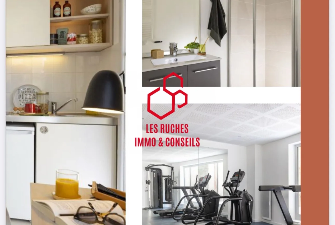 Appartement T1 de 22,96 m² à vendre à Nice, centre-ville proche commodités 