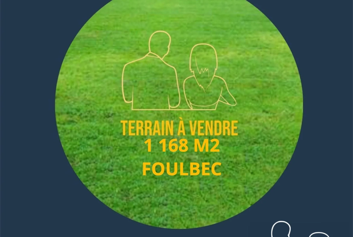 Terrain constructible à Foulbec (Eure) - Viabilisé et plat, 1168 m² 