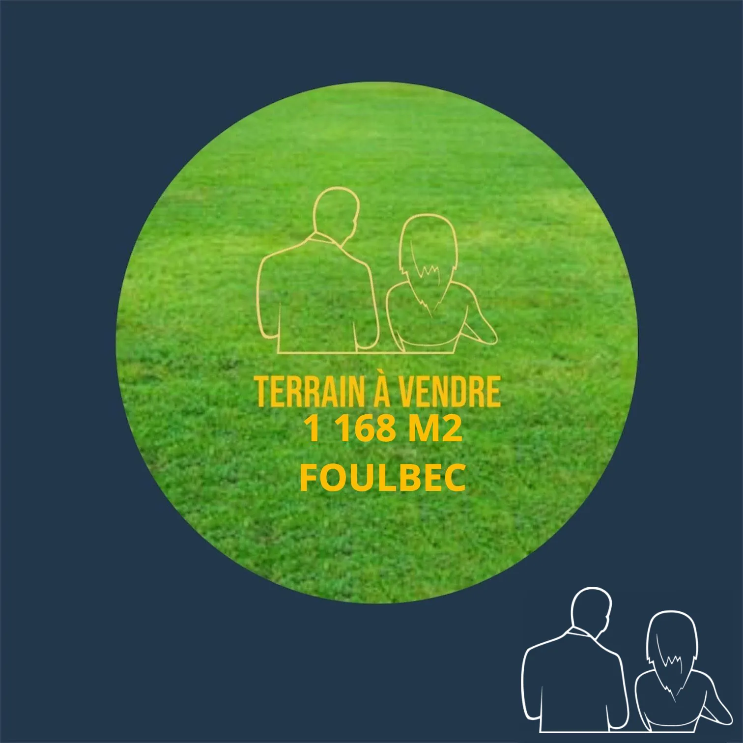Terrain constructible à Foulbec (Eure) - Viabilisé et plat, 1168 m² 