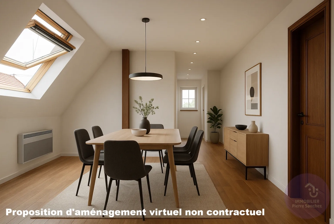 Appartement traversant lumineux de 70,40 m² avec loggia à Gresswiller 