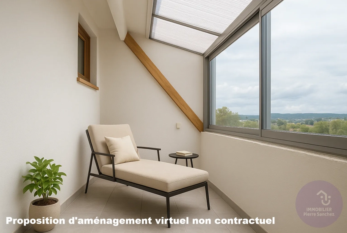 Appartement traversant lumineux de 70,40 m² avec loggia à Gresswiller 