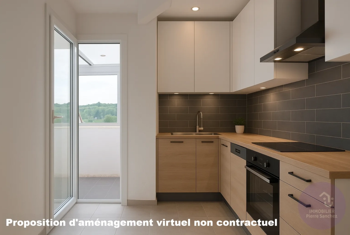 Appartement traversant lumineux de 70,40 m² avec loggia à Gresswiller 